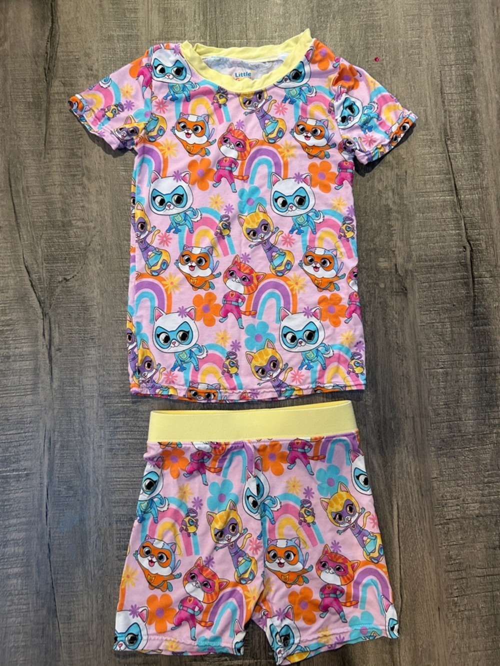 Super Kitty Bamboo Shorts Pajama Set -